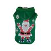 Pet Life LED Lighting Hands-Up-Santa Hooded Sweater Pet Costume