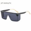 One-piece rimmed sunglass personality letters Cross border sunglasses