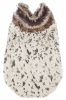 Pet Life Luxe 'Gilded Rawffled' Gold-Plated Designer Fur Dog Jacket Coat