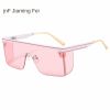 One-piece rimmed sunglass personality letters Cross border sunglasses