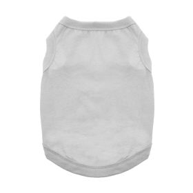 100% Cotton Dog Tanks (Color: Glacier Gray, size: small)