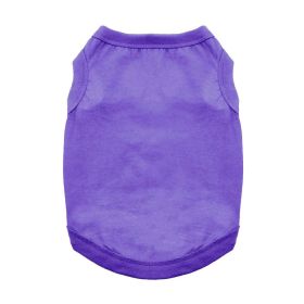 100% Cotton Dog Tanks (Color: Ultra Violet, size: medium)
